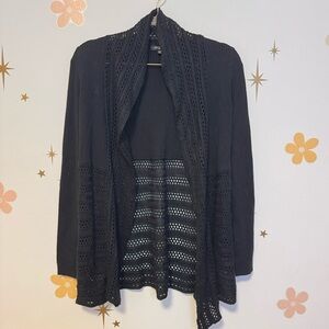 Notations Petite Black Knit Shawl